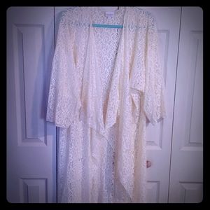 LulaRoe Lace Shirley kimono NWoT